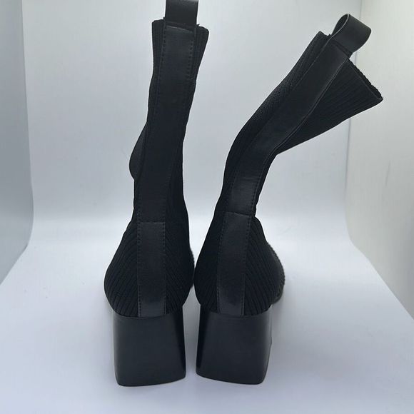 CUSHIONAIRE Women's Stretch boot +Memory Foam 6.5 BLACK - Picture 4 of 6